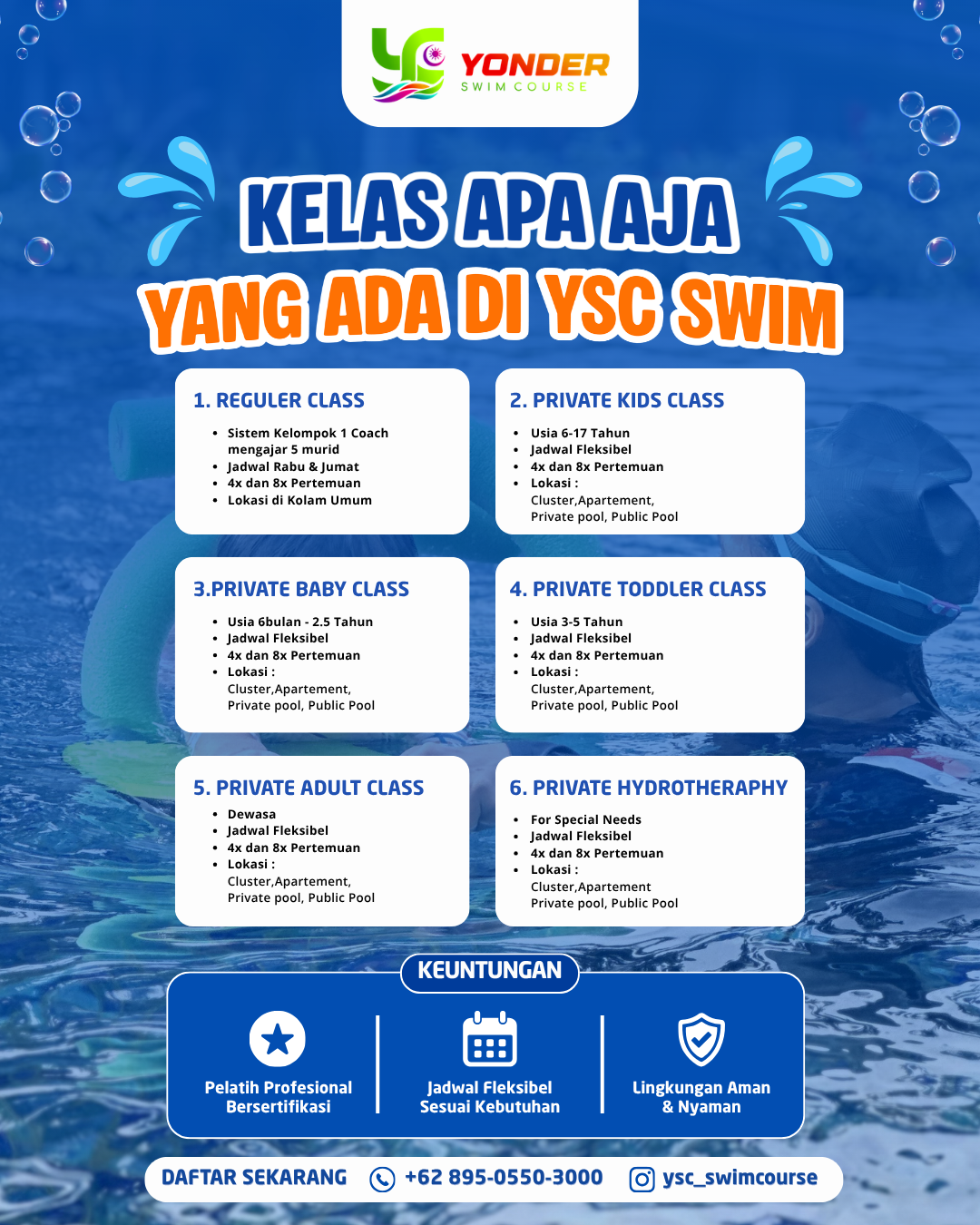 FAQ YSC Swim Course